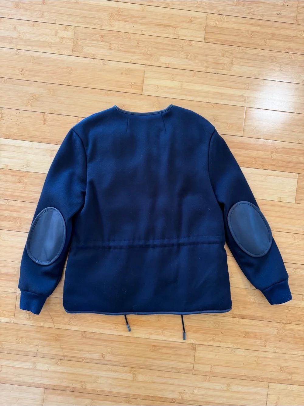 Tory Burch Navy Quilted Utility Jacket with Patch Pockets - Picture 5 of 5
